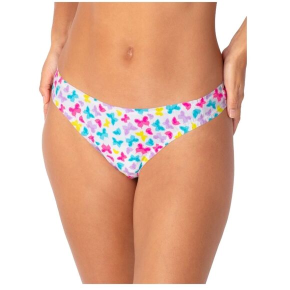 No Boundaries Juniors Freecut Ruffle Thong, Size XXXL(21) - Picture 5 of 9